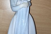 Vintage tall Nao Lladro figurine Girl holding puppy  H 25 cm