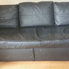 black sofa