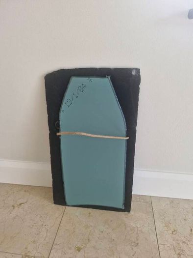 Black slate mirror