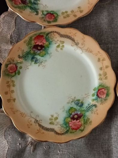 Victorian Bone China Side Plates X 5