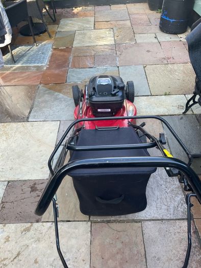 petrol lawnmower