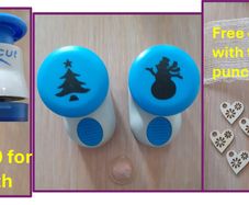 Two Xcut punches - Snowman & Christmas Tree - card making, crafting, scrapbooking