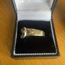 9ct gold mens buckle ring Image 3
