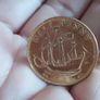 1941 Half Penies Coin Ring Uk Image 5