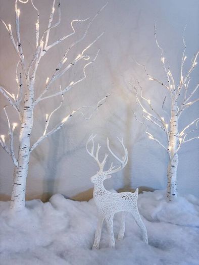 Voronoi Holiday Christmas Deer