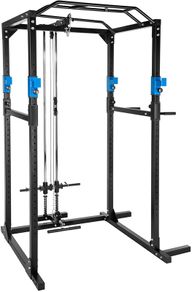 _Power Station Fitness Station Power Rack Power Cage | Pull Up Double Bar | Robust Frame Made of Steel Tube Models