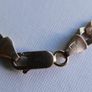 Vintage 9Ct Solid Gold 375 Flat Curb Link Chain. Bracelet 4,46g - L 7,2" Image 4