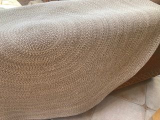 Circular Cotton Blend Rug