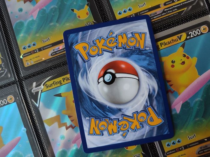 Surfing Pikachu V ! Ultra Rare ! from Celebrations ! 25th Anniversary ! 2021 ! Pokemon ! Flying Pikachu V ! Ultra Rare ! from Celebrations ! 25th Anniversary