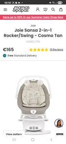 Joie sansa 2-1 baby play rock and swing chair