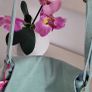 Genuine suede leather pale blue cross body bag and matching belt - Bnwt Image 3