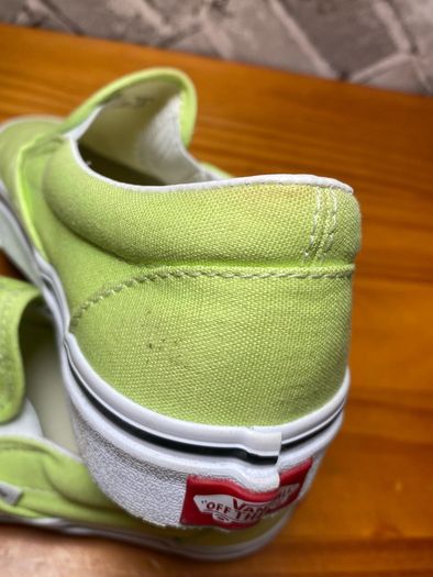 Vans Off The Wall Ladies Like Green Slip-on UK4 EUR36.5