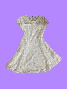 8-9 Cream Girls Occasion Dress