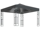 Gazebo with String Lights 3x3 m Anthracite