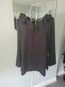 dunnes black blouse
