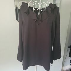dunnes black blouse