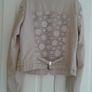 Beige Pleather Jacket New/Never Worn Image 4