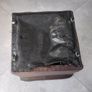 Brown leather puff Image 6