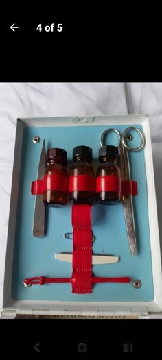 Vintage French SOS First Aid Box