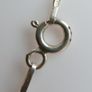Vintage 925 Sterling Silver heart pendant necklace, length 16" - 2.0g Image 4