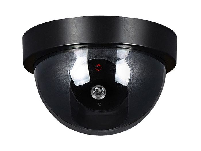 New Realistic Dummy Fake Security Camera Surveillance Indoor CCTV Red LED #1241
