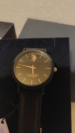 U.S. Polo Assn black quartz watch Its the epitome of understated