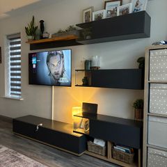 Media wall furniture