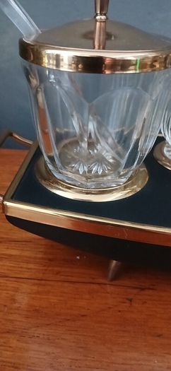 Mid century Golden Age condiment set
