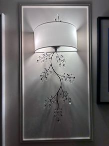 Set of 3 Crystal Branch Wall Lights