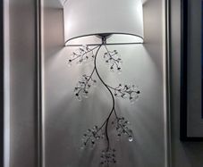 Set of 3 Crystal Branch Wall Lights