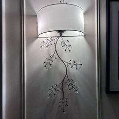 Set of 3 Crystal Branch Wall Lights