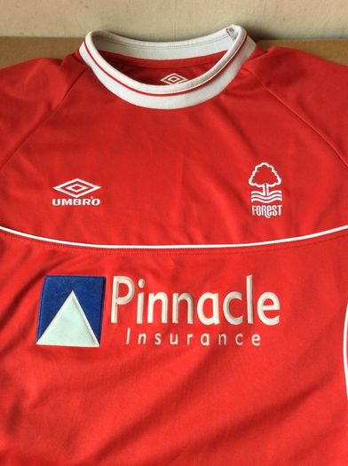 Nottingham Forest FC. Official Umbro Mens Home Jersey. Season 2000/2002. Original From The Time.Not A Modern Day Remake.