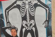 Skeleton Second Skin Glow In Dark Costume