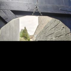 Vintage Bevelled mirror on chain