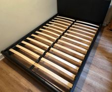 Beautiful 4Ft 6 Leather Double Bed Frame - Can Deliver