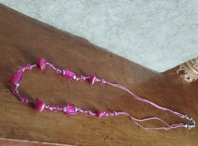 Vintage Glass and Stone Necklace.