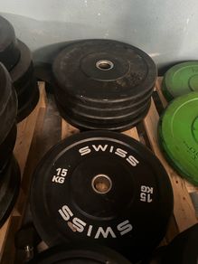 Bumper plates two euro per kgs weights