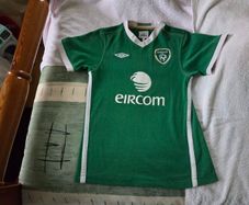 Ireland Football Home Jersey 2010 to 2011 Medium Boys Umbro