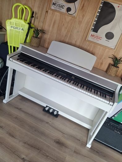 White Thomann piano