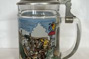 Beer Tankard with Pewter lid, made in west Germany, very good condition