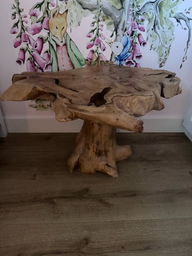 Solid wood coffee table
