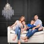 3-Tier Silver Chandelier Light Shade | Lamp Shade for Pendant Light Ceiling Light Shade Acrylic Crystal Chandelier Easy Fit Lampshades for Ceiling Lights for Living Room Bedroom Kitchen Hallway (FREE POSTAGE) Image 5