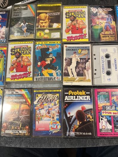 Huge ZX Spectrum Retro Game Lot (25+ Tapes) - Inc. Jetpac & Rare Clamshells