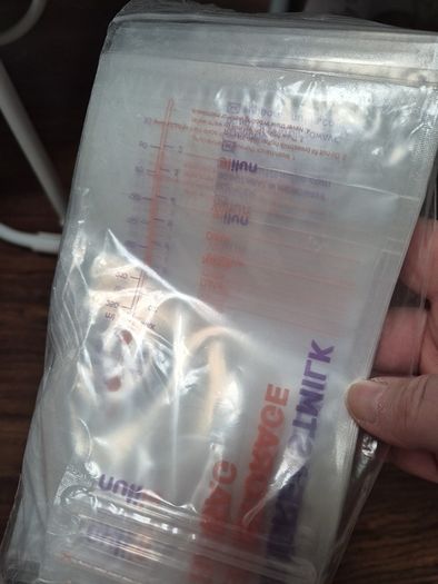 Free bags for storing breast milk