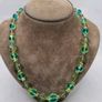 Vintage Italian Murano  bicolour Uranium necklace Image 3