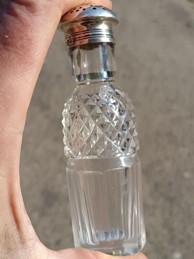 George IV Sterling Silver Cut Glass Cruet Set(1821)