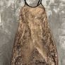 Gold Sequin mini dress, size 8 Image 3