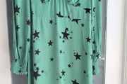 M&amp;S Collection green mix star midi Sz 8 - Bnwt Rrp 70