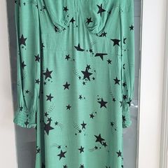 M&S Collection green mix star midi Sz 8 - Bnwt Rrp 70