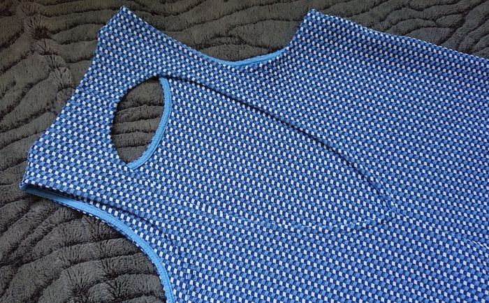 Zara Blue White Dress  Size 8-12